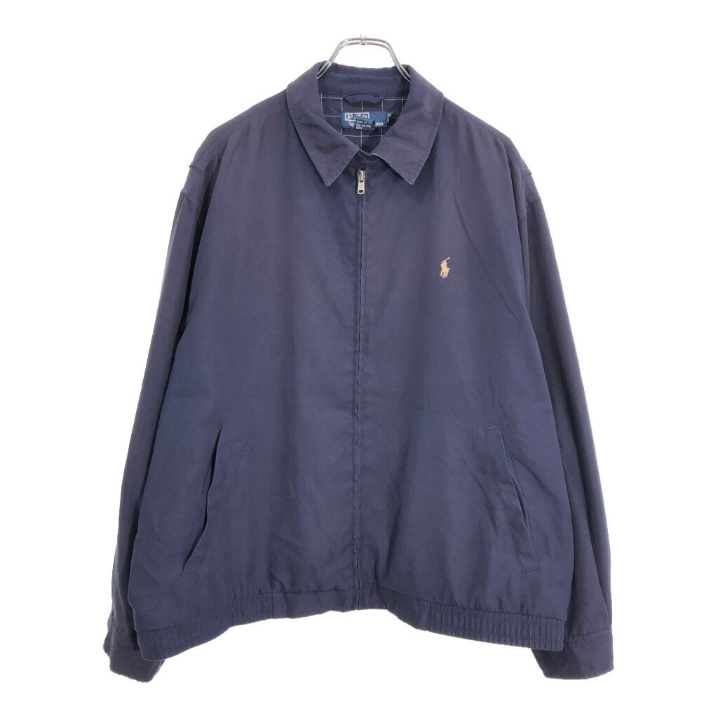 Polo by Ralph Lauren ポロ ラルフローレン スイングトップ フェード ネイビー メンズ L 古着 U5252