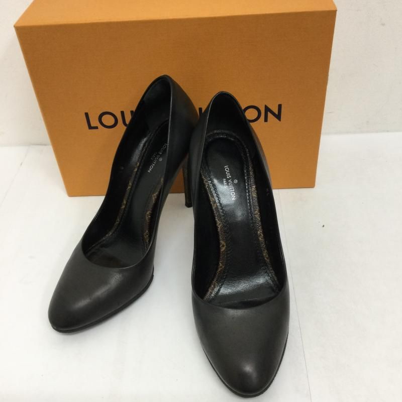 LOUIS VUITTON ルイヴィトン パンプス 黒 4103425E0123 LOUIS VUITTON VUITTON ルイヴィトン ヒールパンプス ブラック