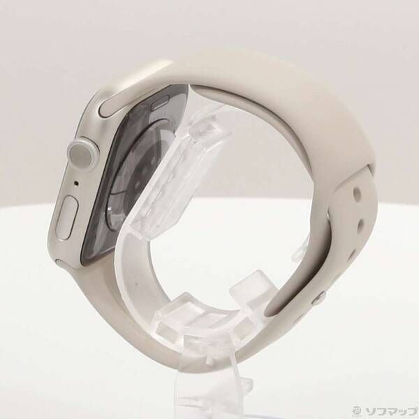 〔 品〕 Apple Watch Series 8 GPS 45mm スターライトアルミニウムケース スターライトスポーツバンド 262