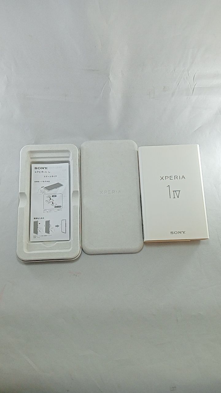 動作確認済！ XQ-CT44_Xperia 1 IV 512GB 本体 アイスホワイト SIM 
