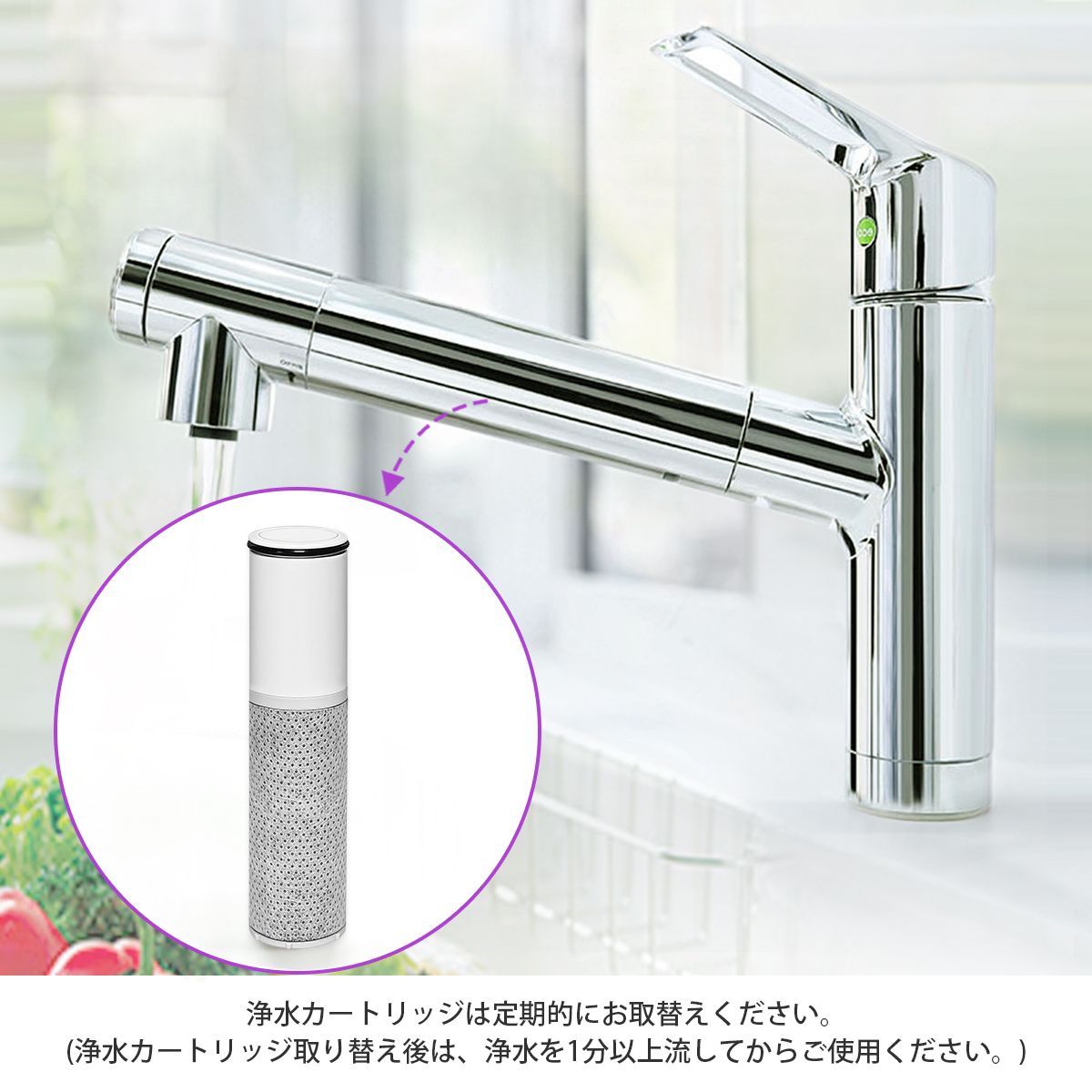 HSC17023 パウトインタイプ浄水器 交換用カートリッジ 17+2物質