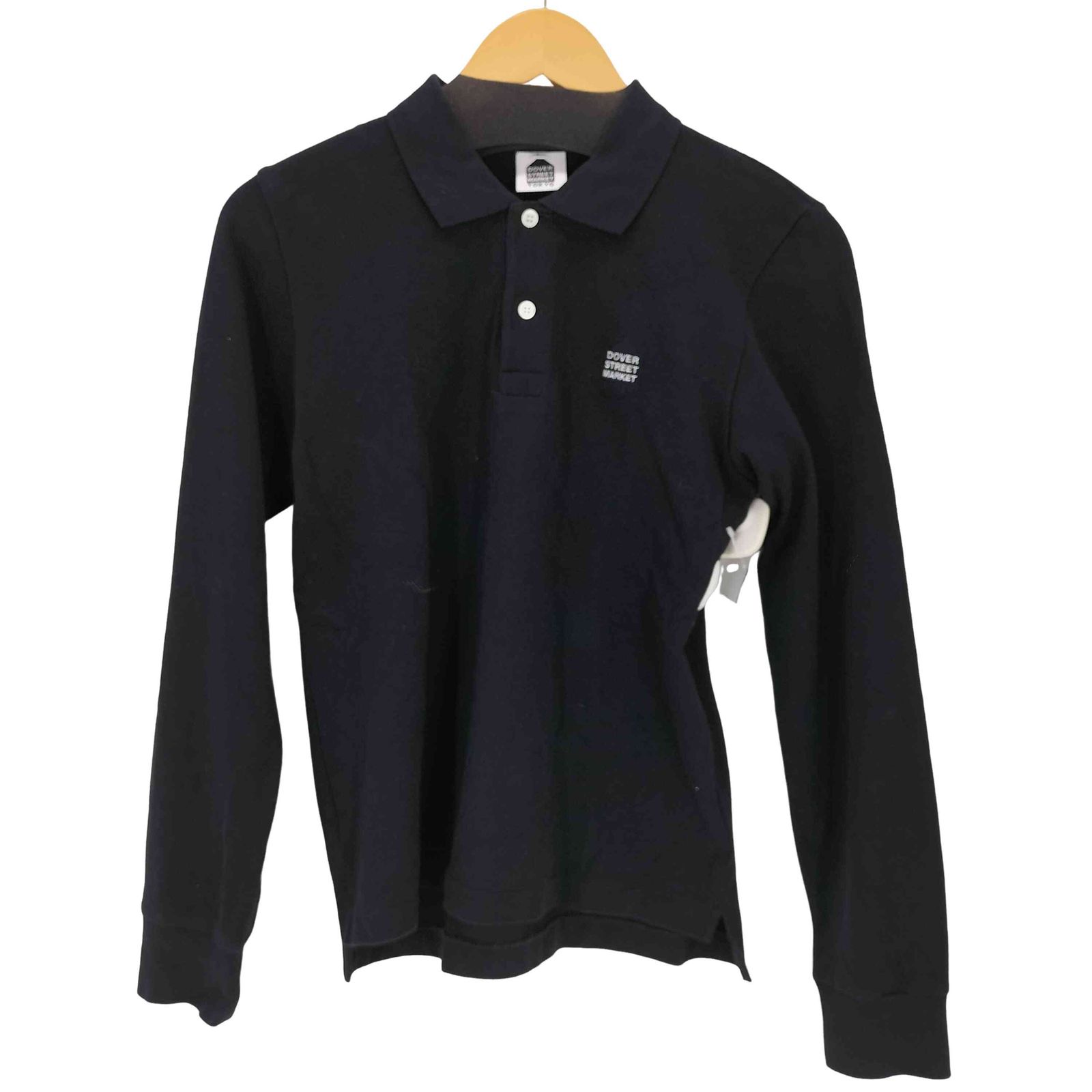 コムデギャルソン COMME des GARCONS ロゴ刺繍長袖ポロシャツ メンズ 表記無