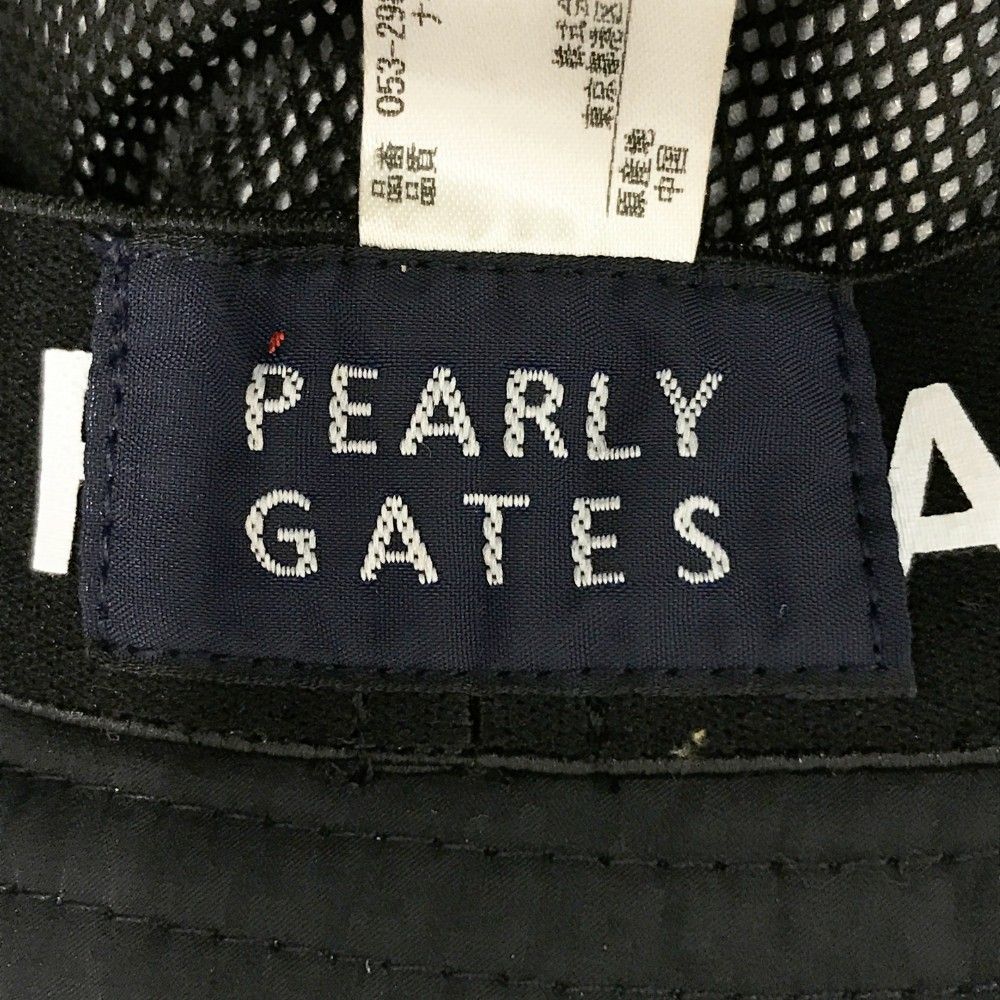 PEARLY GATES パーリーゲイツ 2022年モデル レインハット 総柄 ブラック系 FR [240101243117] ゴルフウェア ストスト