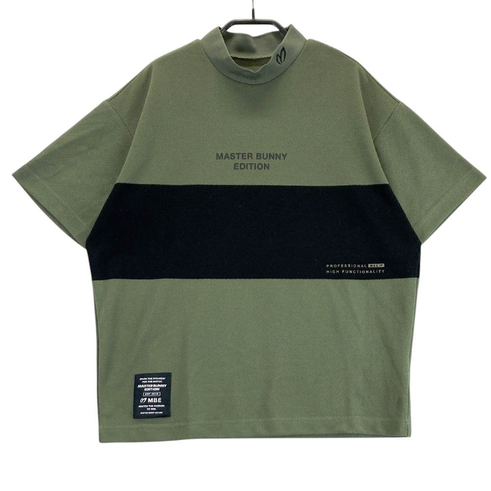 サイズ 0 MASTER BUNNY EDITION マスターバニーエディション 2025年モデル モックネック半袖Tシャツ カーキ系 240101375461 ゴルフウェア レディース ストスト