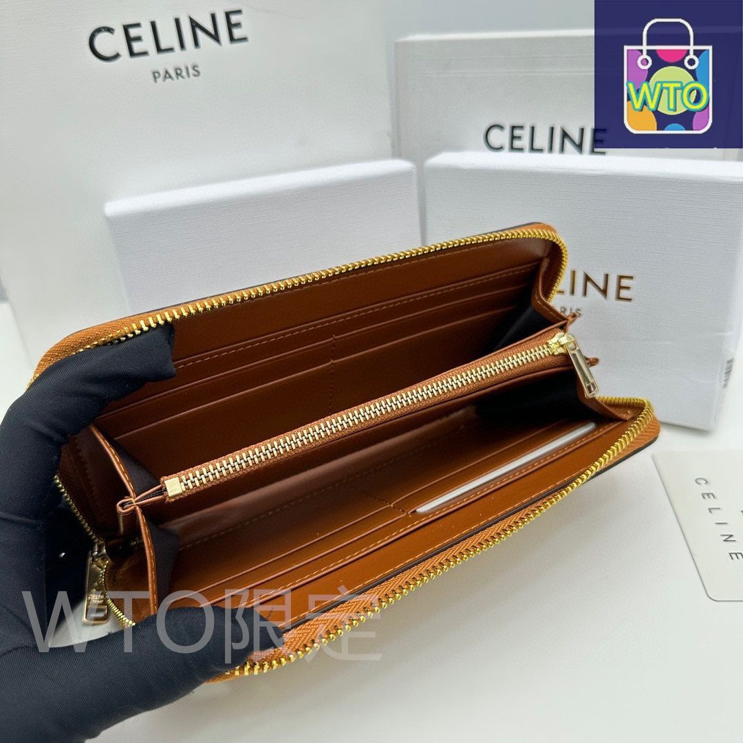 CELINE 長財布 ラウンドジップ キュイル トリオンフ★国内発送★ 楽天市場】セリーヌ （CELINE） ラージ ジップウォレット