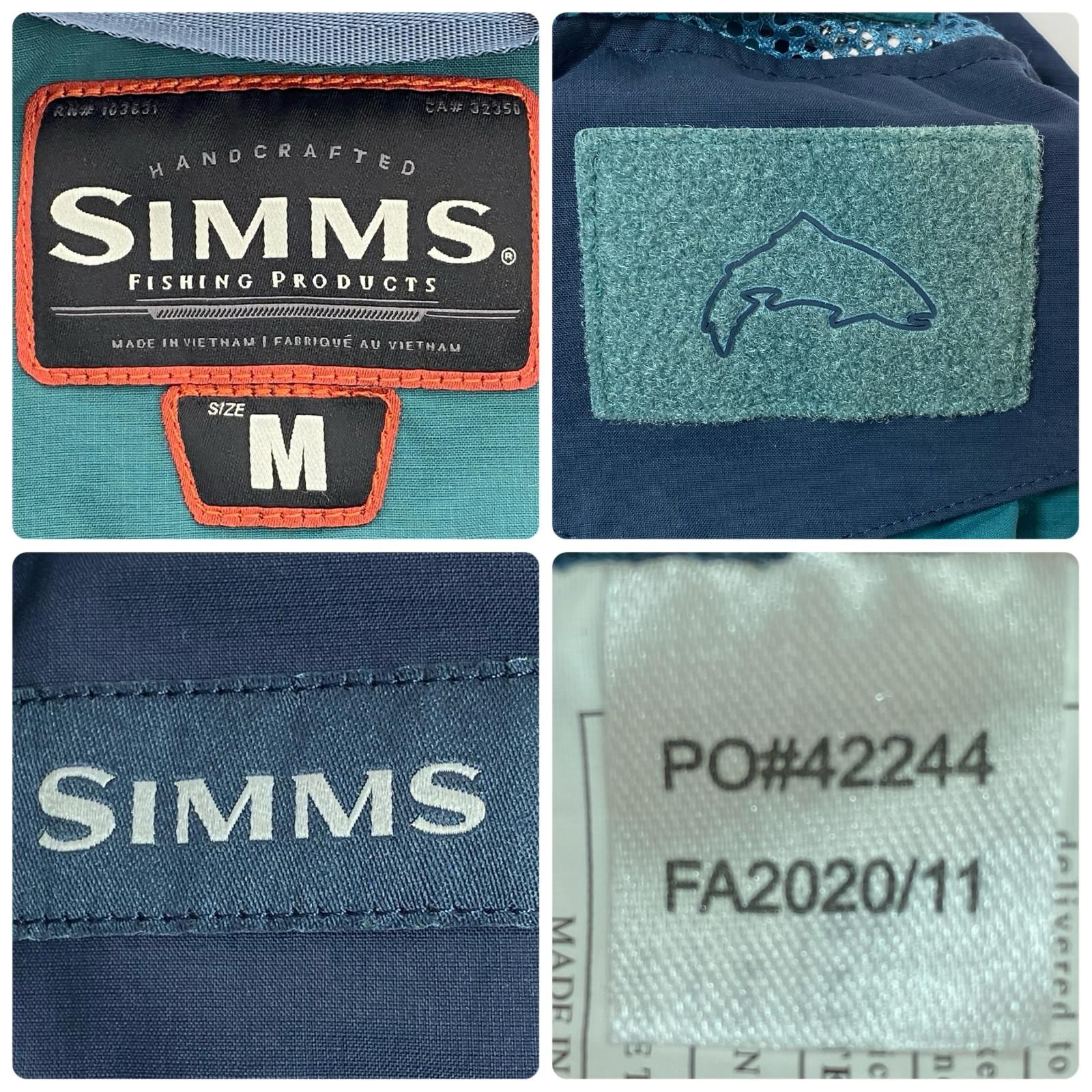 §§SIMMS フィッシングベスト SIZE M ブルー×グリーン SIMMS フィッシングベスト SIZE M ブルー×グリーン - メルカリ