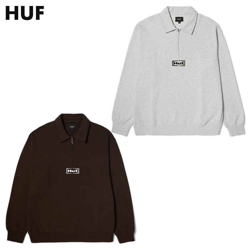 ハフ ハーフジップ スウェット HUF SLATE QUARTER ZIP FLEECE
