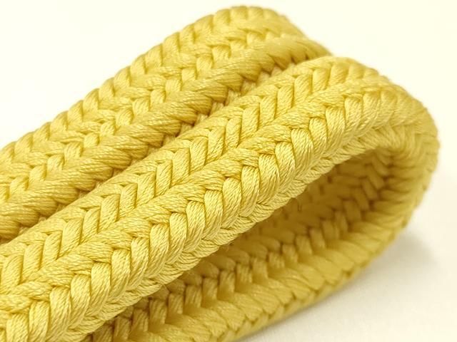 安定感 平和屋着物● 上 有職組紐道明 帯締め 冠組 支子色 宮内庁御用 国立博物館御用 東京芸術大学御用 AABA9951ay