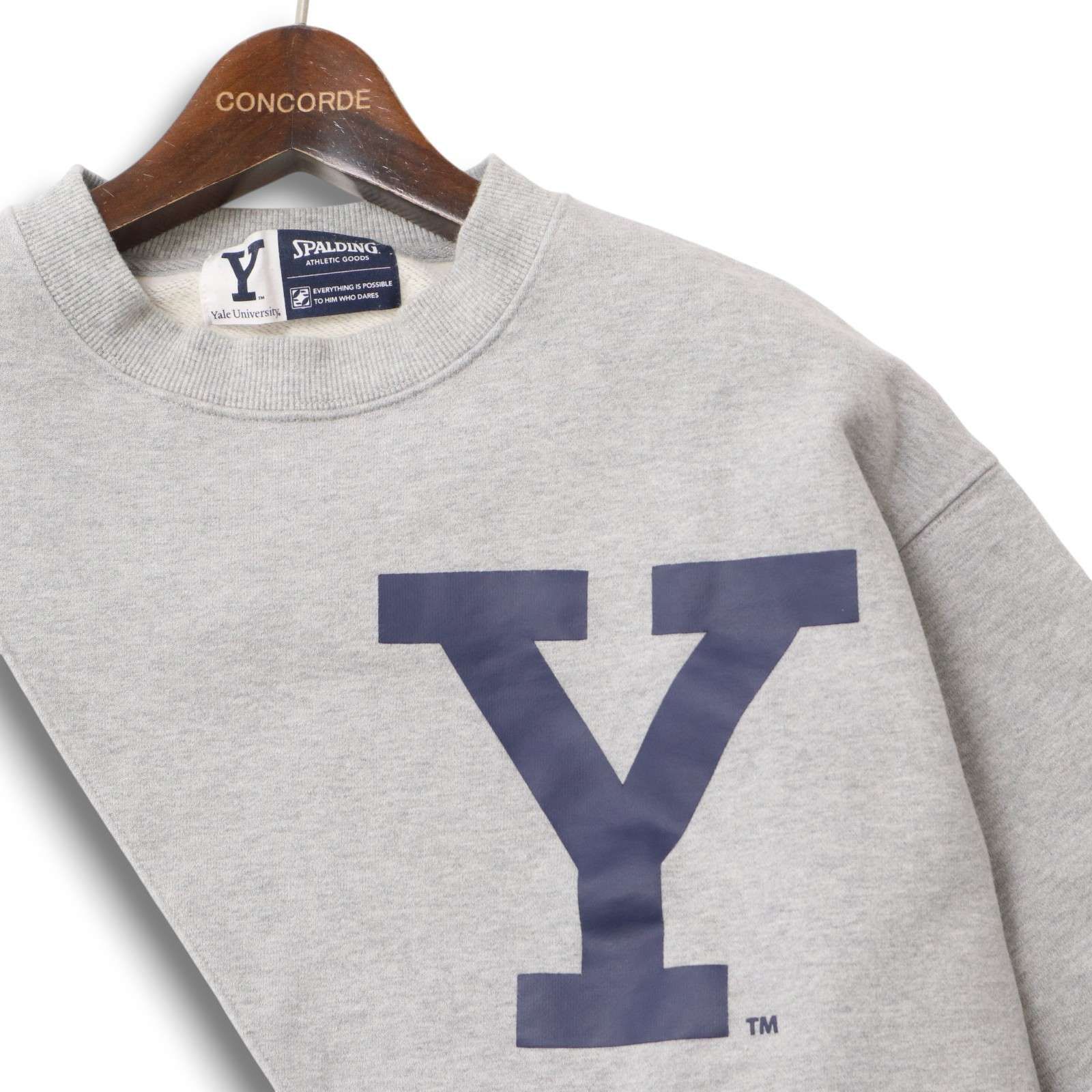 SPALDING × YALE スポルディング relume別注☆ 裏微起毛 バイカラー 