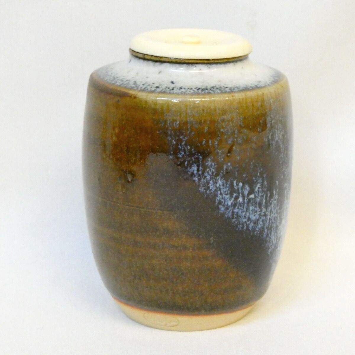 宮川香雲造 肩衝茶入 共箱 宮川香雲造 肩衝茶入