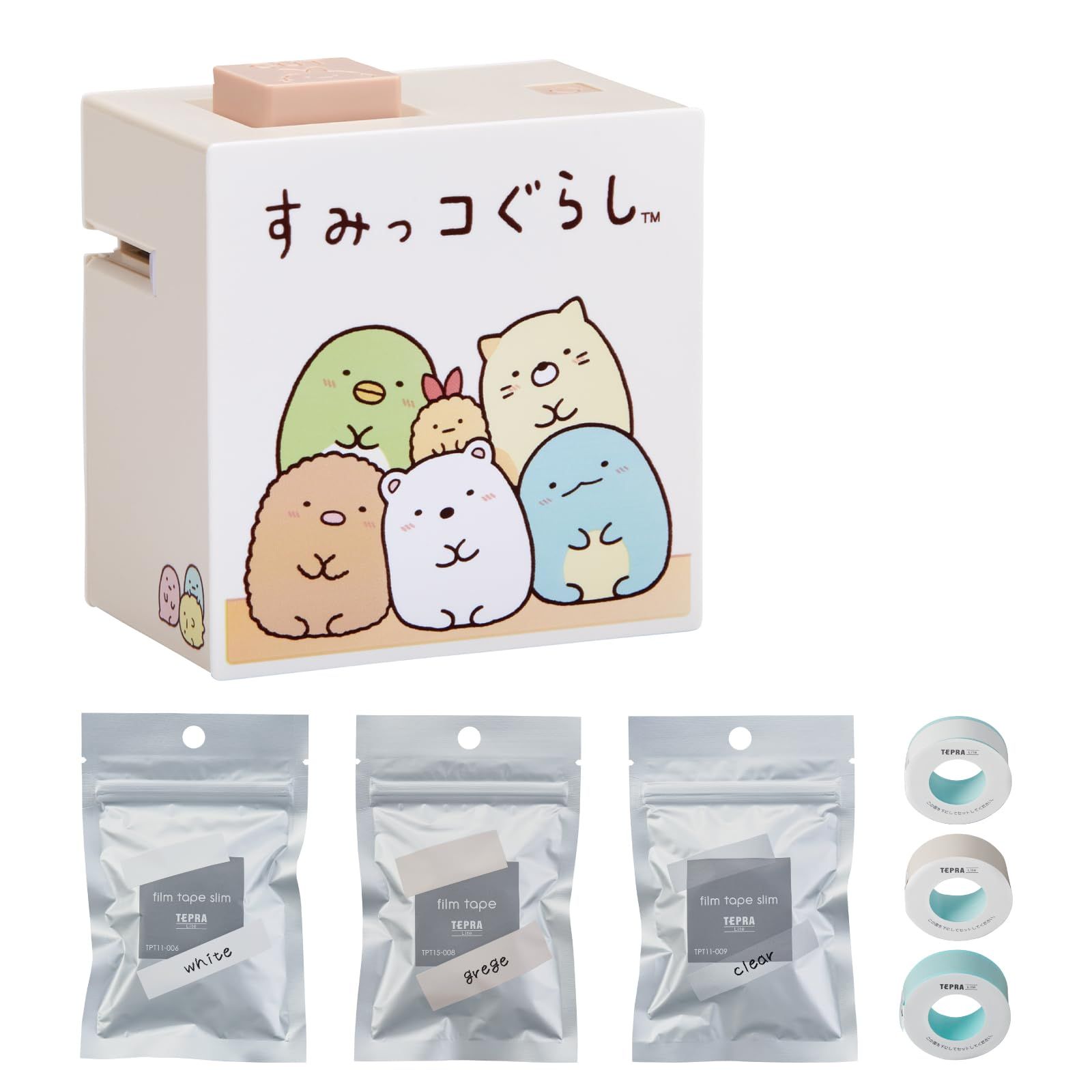 新着商品 キングジム ラベルプリンター スマホ テプラ Lite すみっコぐらし LR30SG3S-RY テープ3本付きセット