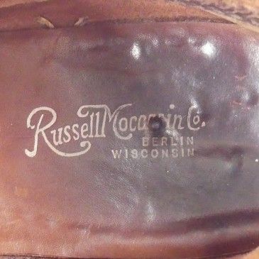 Russell Moccasin ラッセルモカシン モカシンブーツ 24 モカシンステッチ ペコスブーツ 本革 メンズ 茶 ペコスブーツサイズ24 cm一覧 SEULB屋着古 HS 368