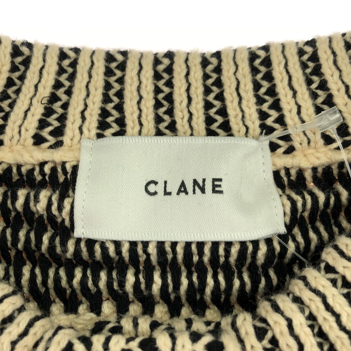 CLANE STRIPE CABLE HALF SLEEVE CARDIGAN（CLANE - クラネ