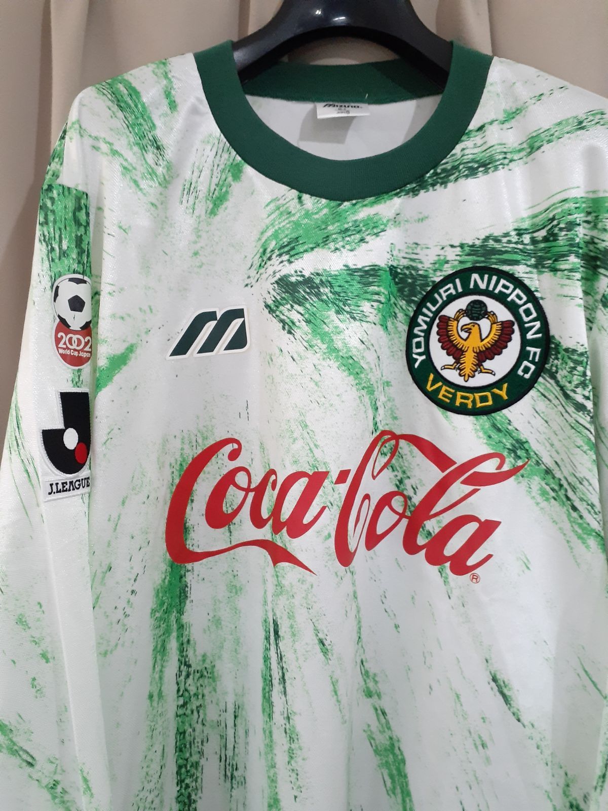 Mizuno ミズノ 1993 ヴェルディ川崎 アウェイ 長袖 ユニフォーム O Coca-Cola - 安い新品