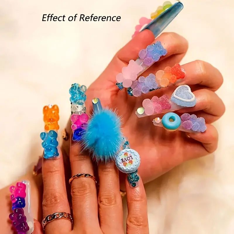 6→ネイルパーツ 14個 ハート クマ ストーン デコネイル ネイル用品 6→ネイルパーツ 14個 ハート クマ ストーン デコネイル ネイル