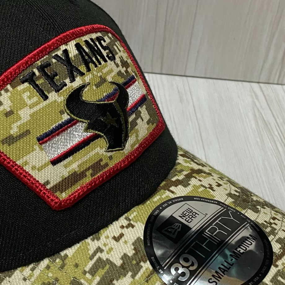 Newera ニューエラ NFL 39THIRTY ヒューストン テキサンズ Texans ストレッチキャップ 迷彩