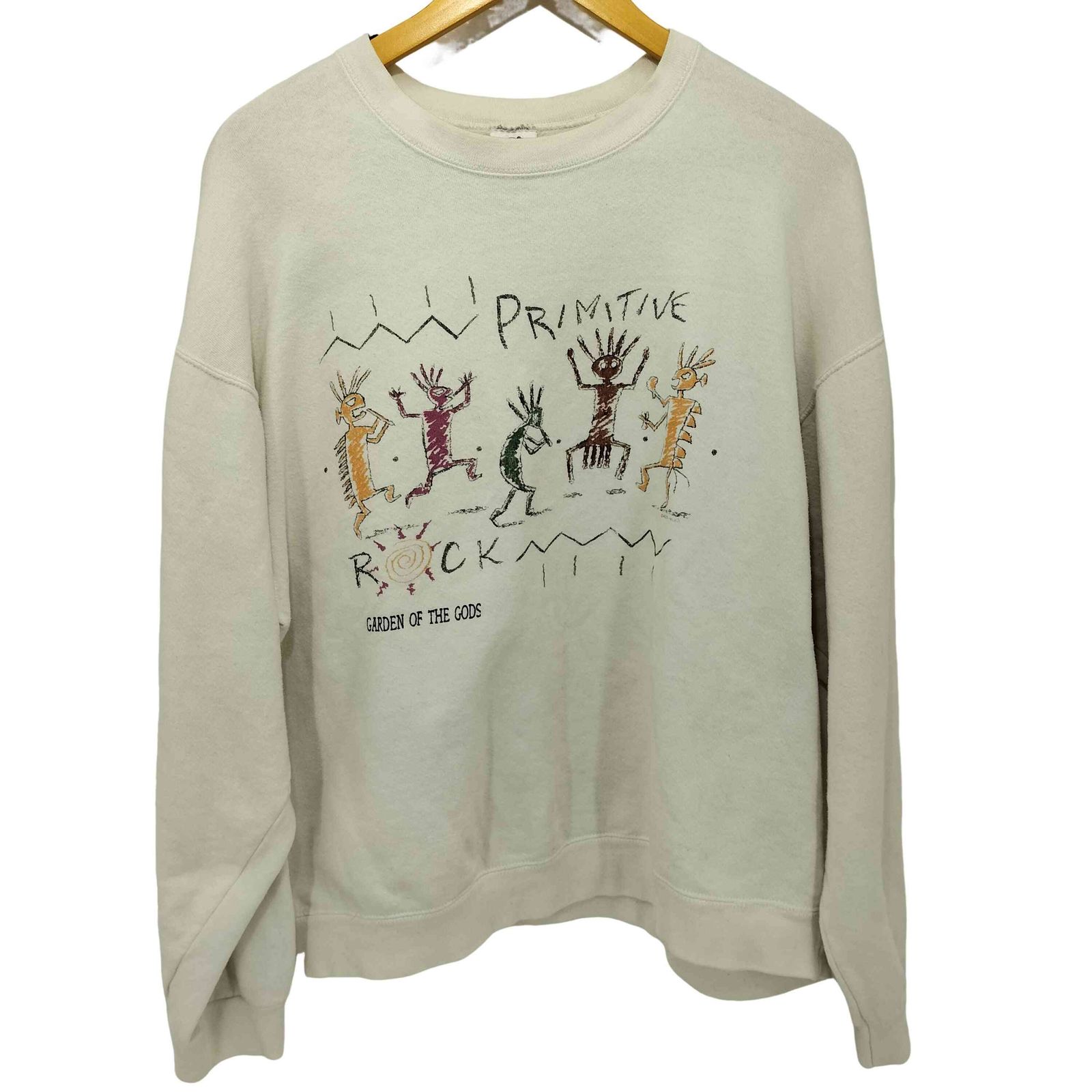 フルーツオブザルーム FRUIT OF THE LOOM 90-00S プリント L/S クルーネックスウェット メンズ import：XL 