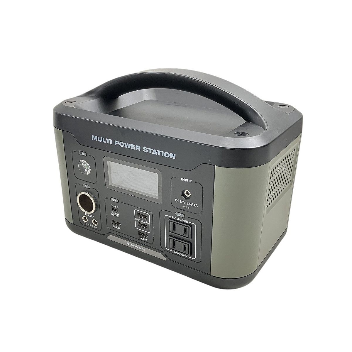 tamas TL107G ポータブル電源 500W MULTI POWER STASION ソーラーパネル付き 大容量バッテリー アウトドア W10040105