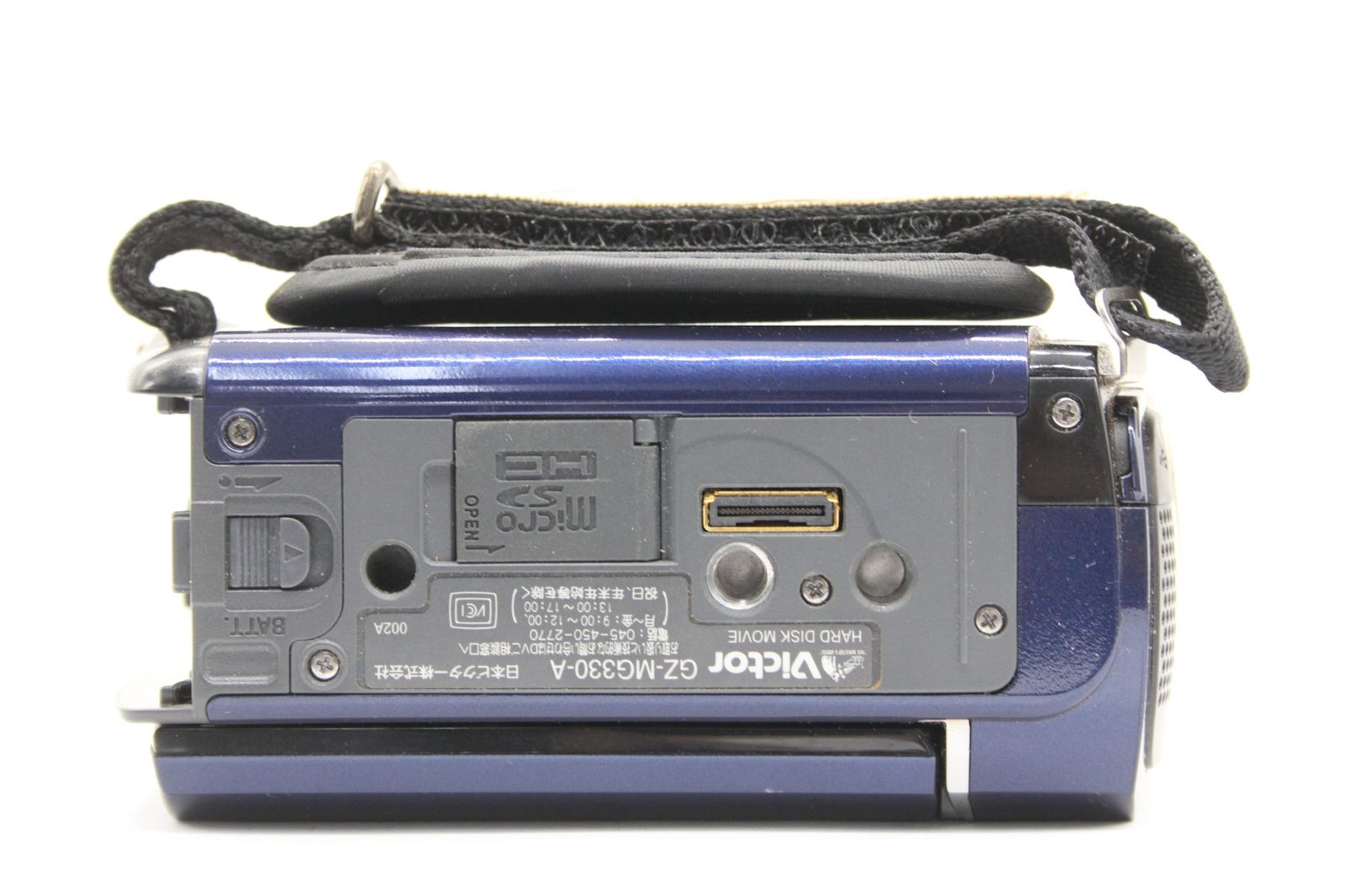 【返品保証】 【録画再生確認済み】ビクター Victor Everio GZ-MG330-A ブルー 32x バッテリー 元箱付き ビデオカメラ  v1234