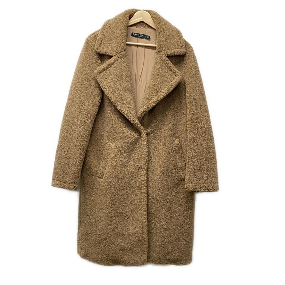 S表記ML相当 ローレンラルフローレン ボアロングコート テディベア キャメル Max Mara マックスマーラ テディベアコート TEDGIRL ロング