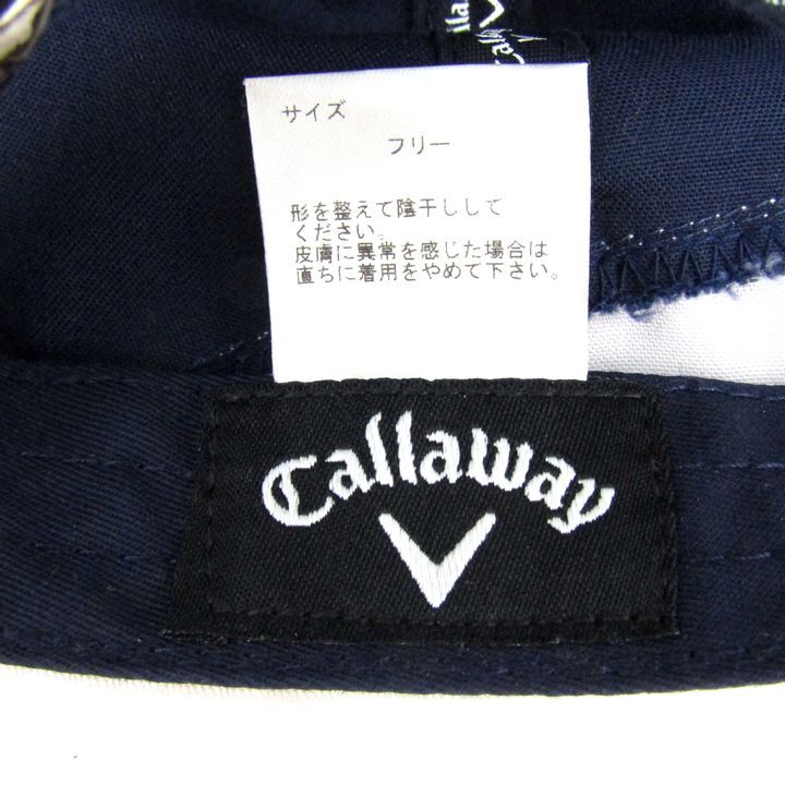 キャロウェイ キャップ 帽子 ゴルフ スポーツウエア ブランド メンズ ネイビー Callaway 【中古】