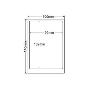 東洋印刷 地紋印刷入 ナナ目隠しラベル 再剥離タイプ 100×140mm 1面 ラベルサイズ92×132mm PPE-1 1箱 500シート 100シート×5冊