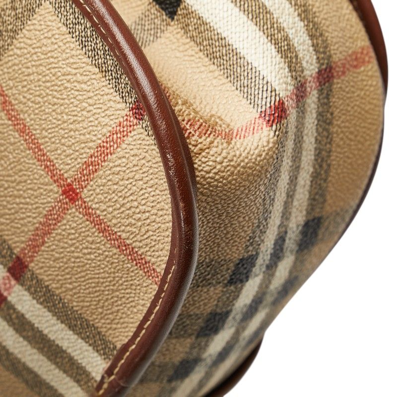 バーバリー 現行 ノバチェック シャドーホースロゴ マルチカラー レザーベルト BURBERRY - バーバリー ノバチェック トートバッグ PVCレザー