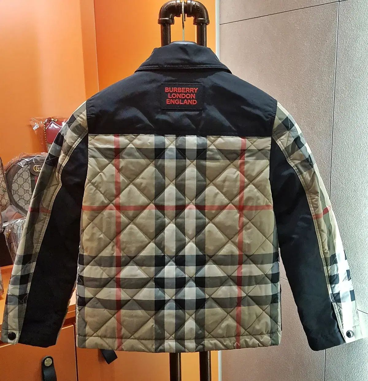 10 YSize バーバリー キッズ キルティング ダウン N級