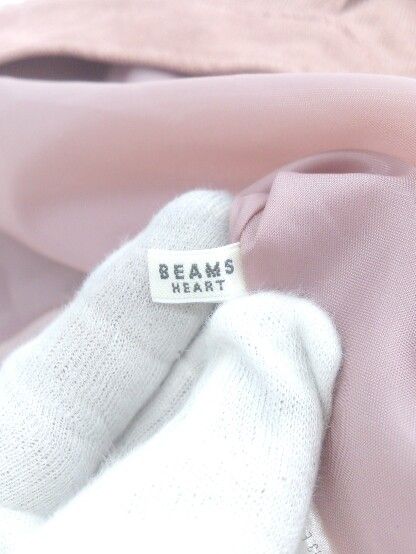 BEAMS HEART ボタン付きフレアスカート ピンク BEAMS HEART（ビームス ハート）マーメイド フレアスカート