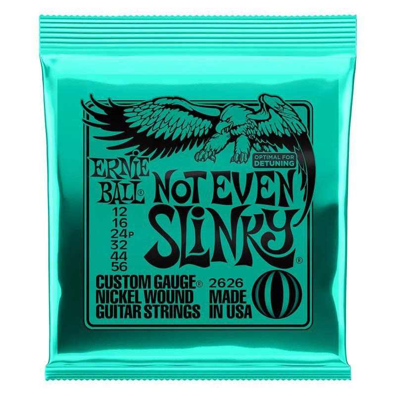 ERNIE BALL 2626 NOT EVEN SLINKY NICKEL WOUND ELECTRIC GUITAR STRINGS - 12-56 GAUGE エレキ弦 アーニーボール