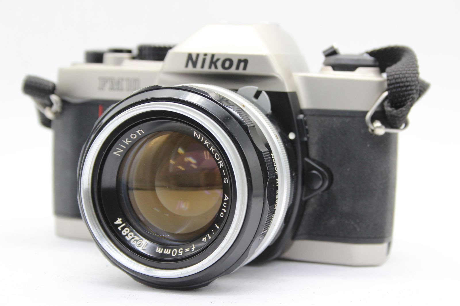 返品保証】 ニコン Nikon FM10 Nikkor-s Auto 50mm F1.4 ボディレンズ 