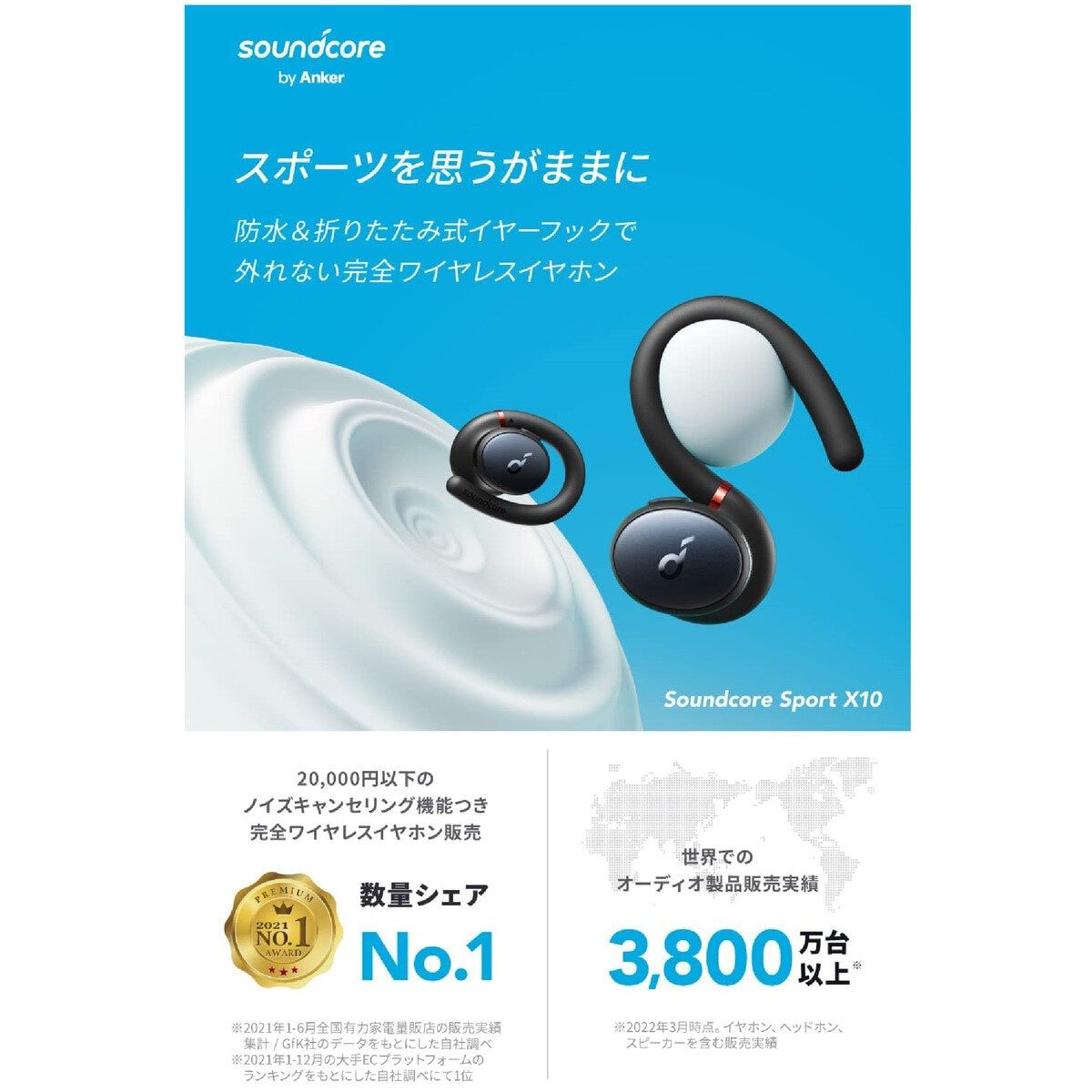 完全ワイヤレスイヤホン