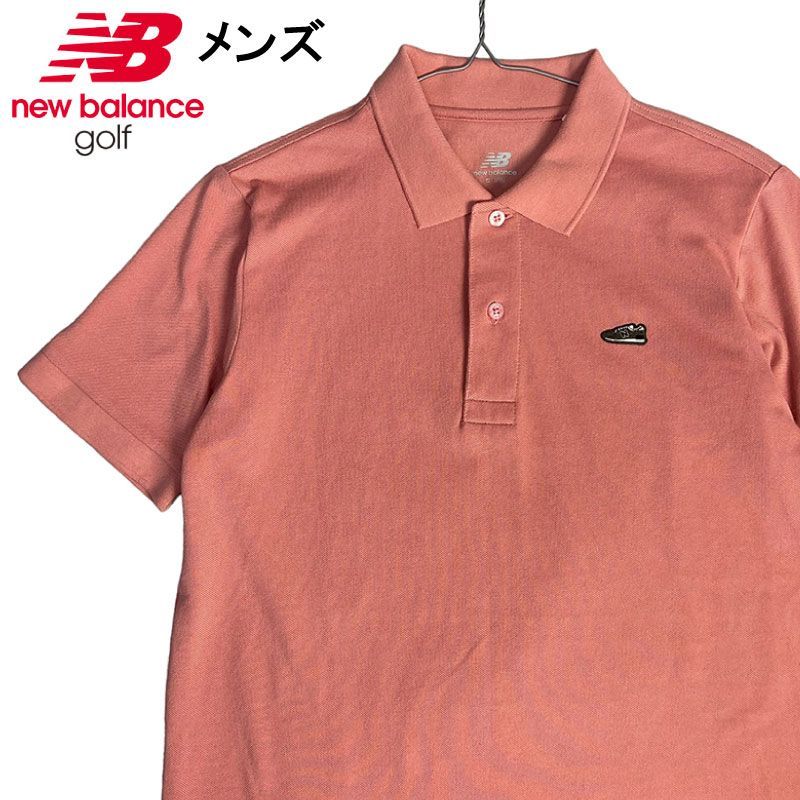 NEW BALANCE GOLF ニューバランスゴルフ 半袖ポロシャツ ピンク S メンズ ゴルフウェア ゴルフ 
