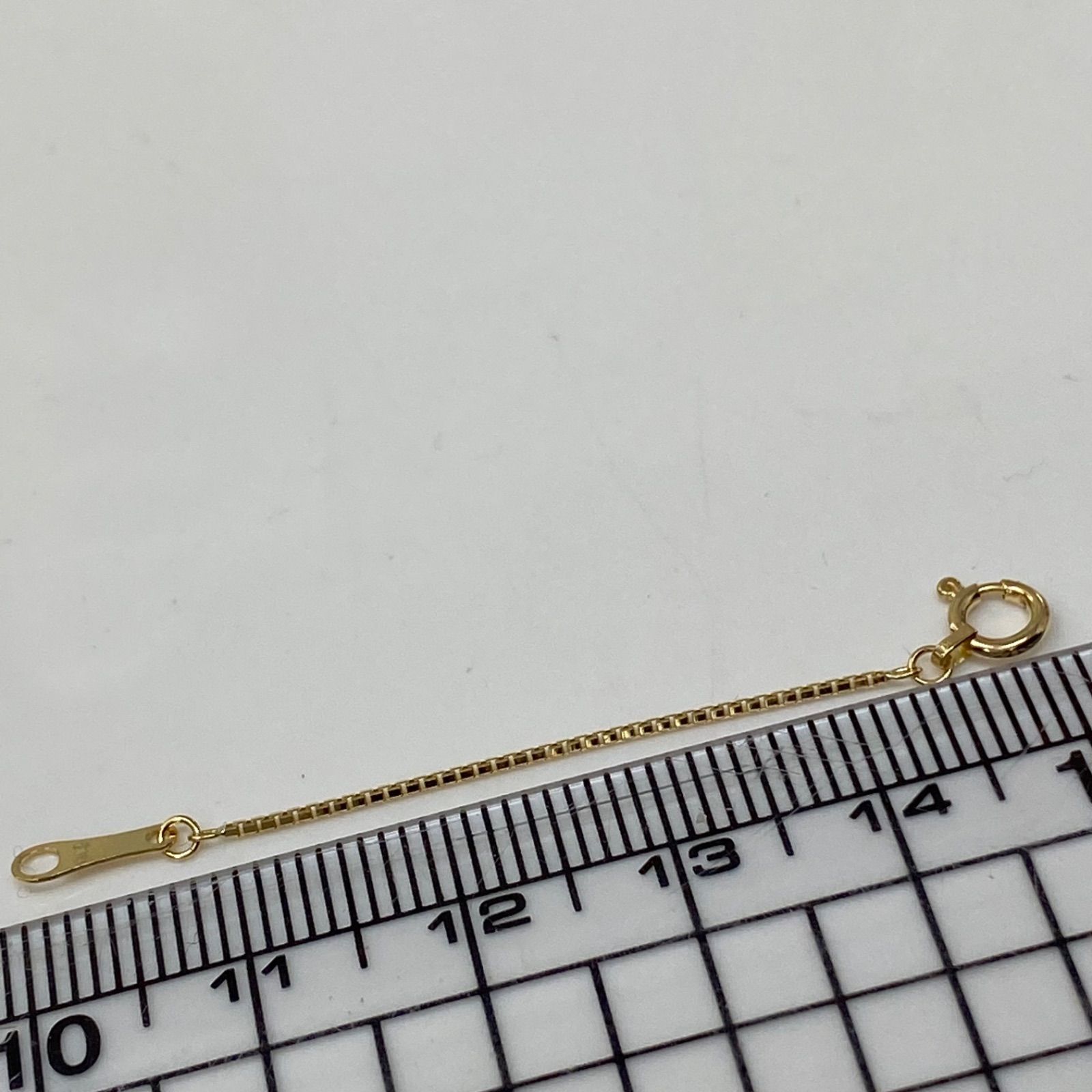 k18YG AU750 18金 幅0.8ミリ 5センチ分の延長アジャスター - メルカリ