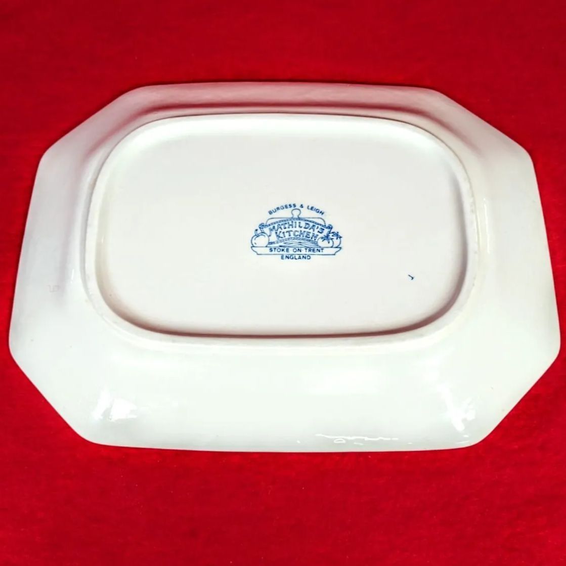 美品】英バーレイ社 Burleigh 角皿 スクエアディッシュ マチルダ