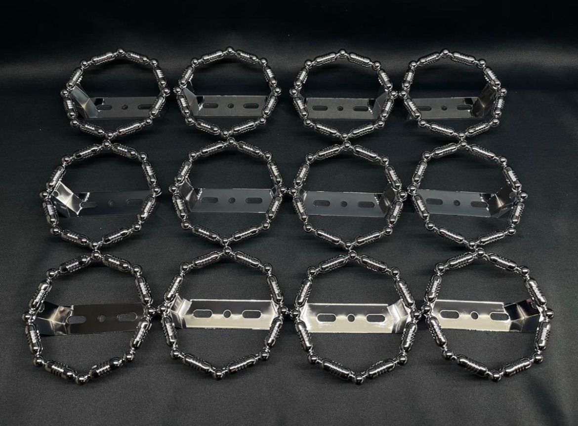 【20個セット】トラック マーカーランプ用メッキリング ダイヤリングしぼり/ヤック CV-17 YAC トラック マーカーリング ダイヤリングしぼり 10個