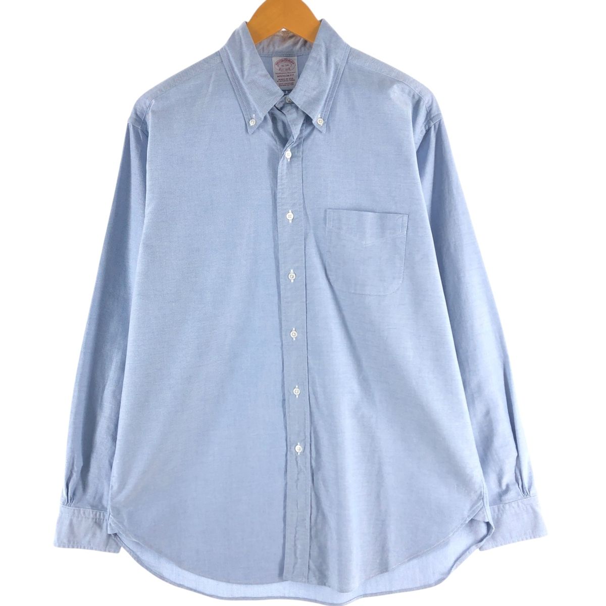 古着 ブルックスブラザーズ Brooks Brothers Est.1818 長袖 ボタンダウンシャツ USA製 メンズL相当/eaa541748