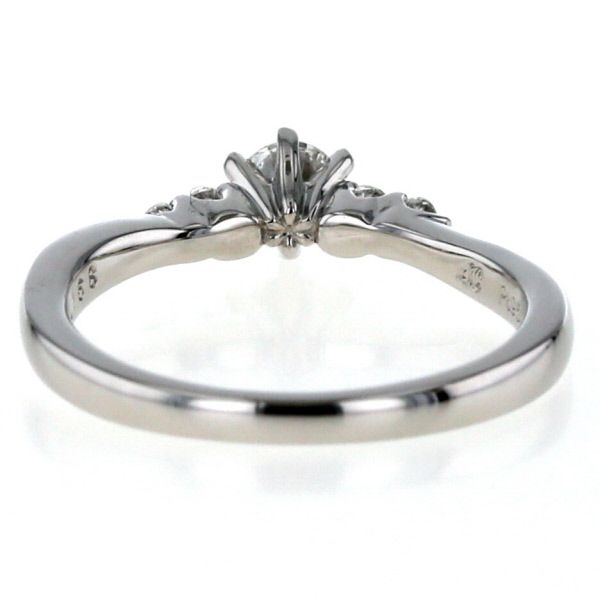 4℃ ヨンドシー Pt950 プラチナ リング ダイヤモンド 0.168ct 5粒 E 