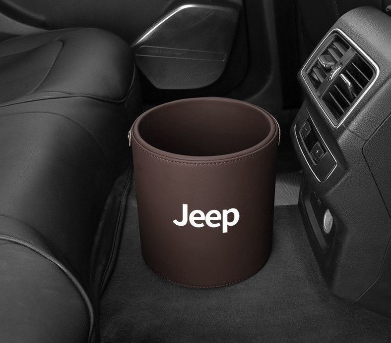 【新品未使用】新品 ！ジープ Jeep エンブレム 車用収納ケース車用ゴミ箱 ダストボックス 車用 車載 モ力 ゴミ箱 Wrangler ジープチェロキー ジープラングラー ラングラーアンリミテッド