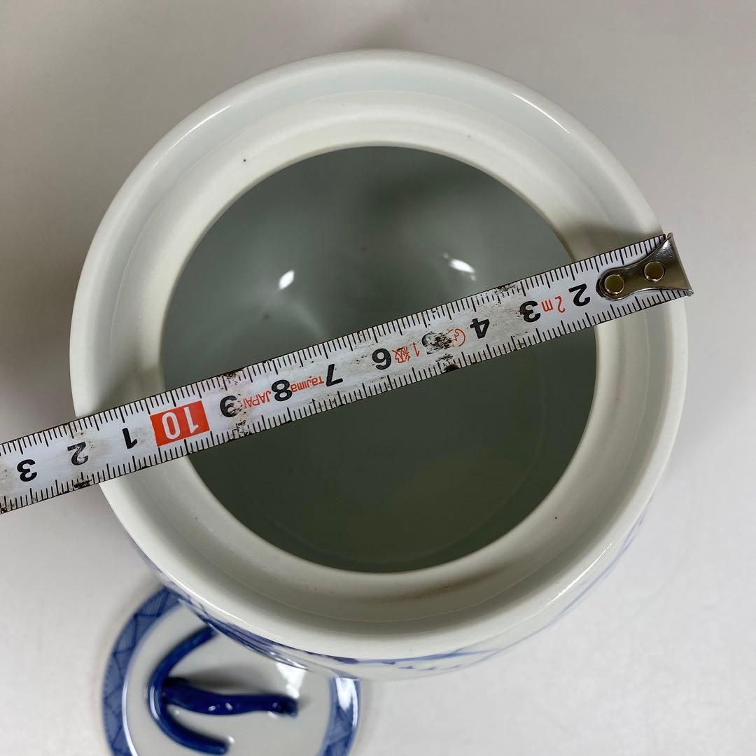 加藤藤城　近江八景 水指 共箱入り ☆茶3 加藤藤城 染付 近江八景 水指 共箱 東さ6-0902③ - メルカリ