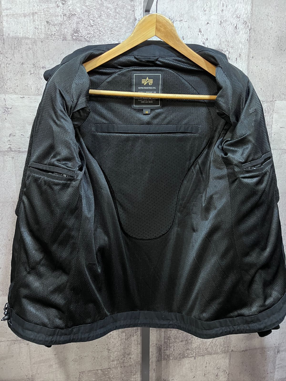 アルファ インダストリーズ デッキジャケット風 ライディングジャケット M ブラック ALPHA INDUSTRIES バイクジャケット ライダースジャケット FFCRYSTALESIA_COM