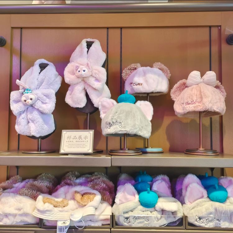 即日発送 上海ディズニー シェリーメイ ベレー帽 もふもふ