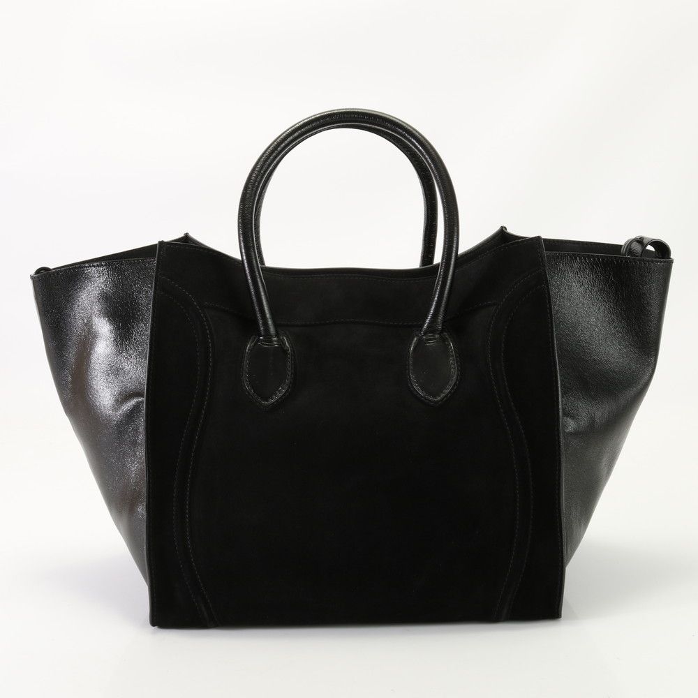 美品 セリーヌ ラゲージ ファントム ショッパー レザー トート