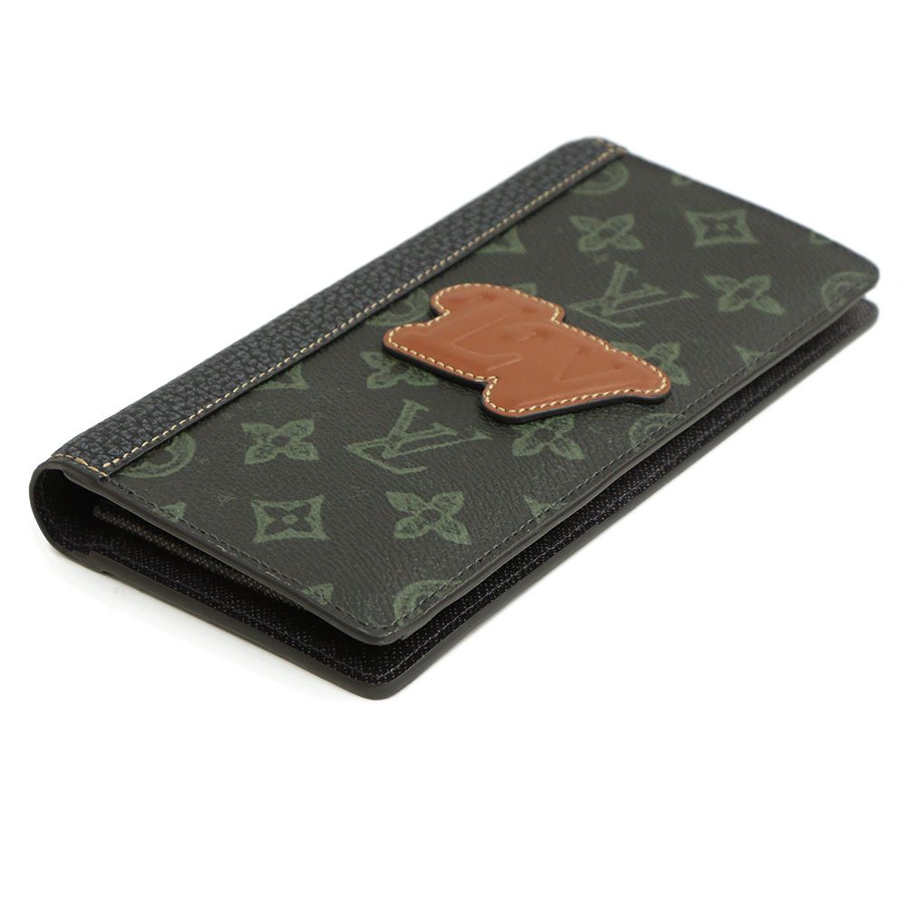 ルイ ヴィトン ポルトフォイユ ブラザ NM LV フォール コレクション 二つ折り 長財布 モノグラム レザー ダークグリーン 緑 M81807  箱付 LOUIS VUITTON（新品・未使用品）