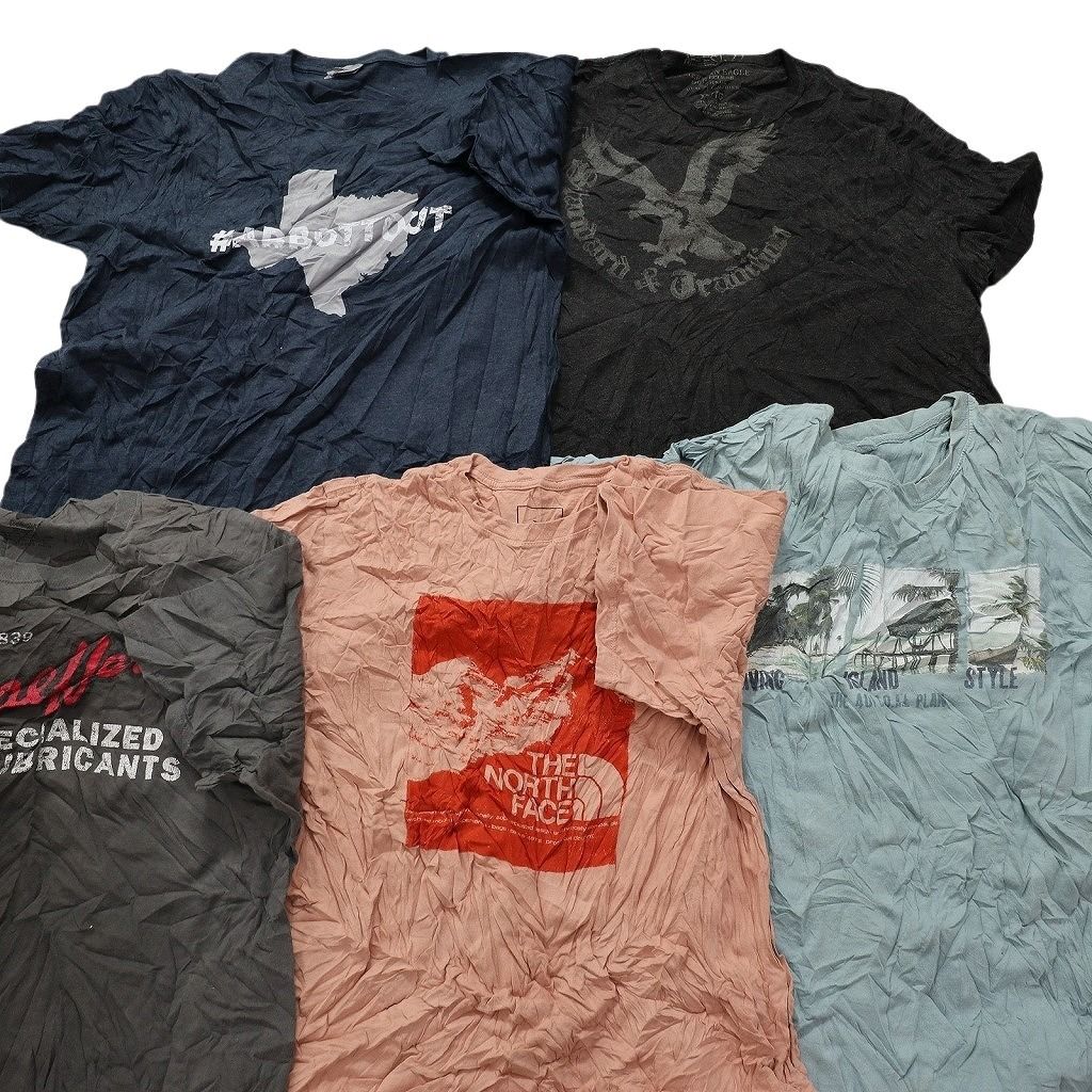 古着卸 まとめ売り カラーmix 半袖Tシャツ 20枚セット (メンズ L /XL ) トミーヒルフィガー ヘンリーネック NB9592 1円スタート