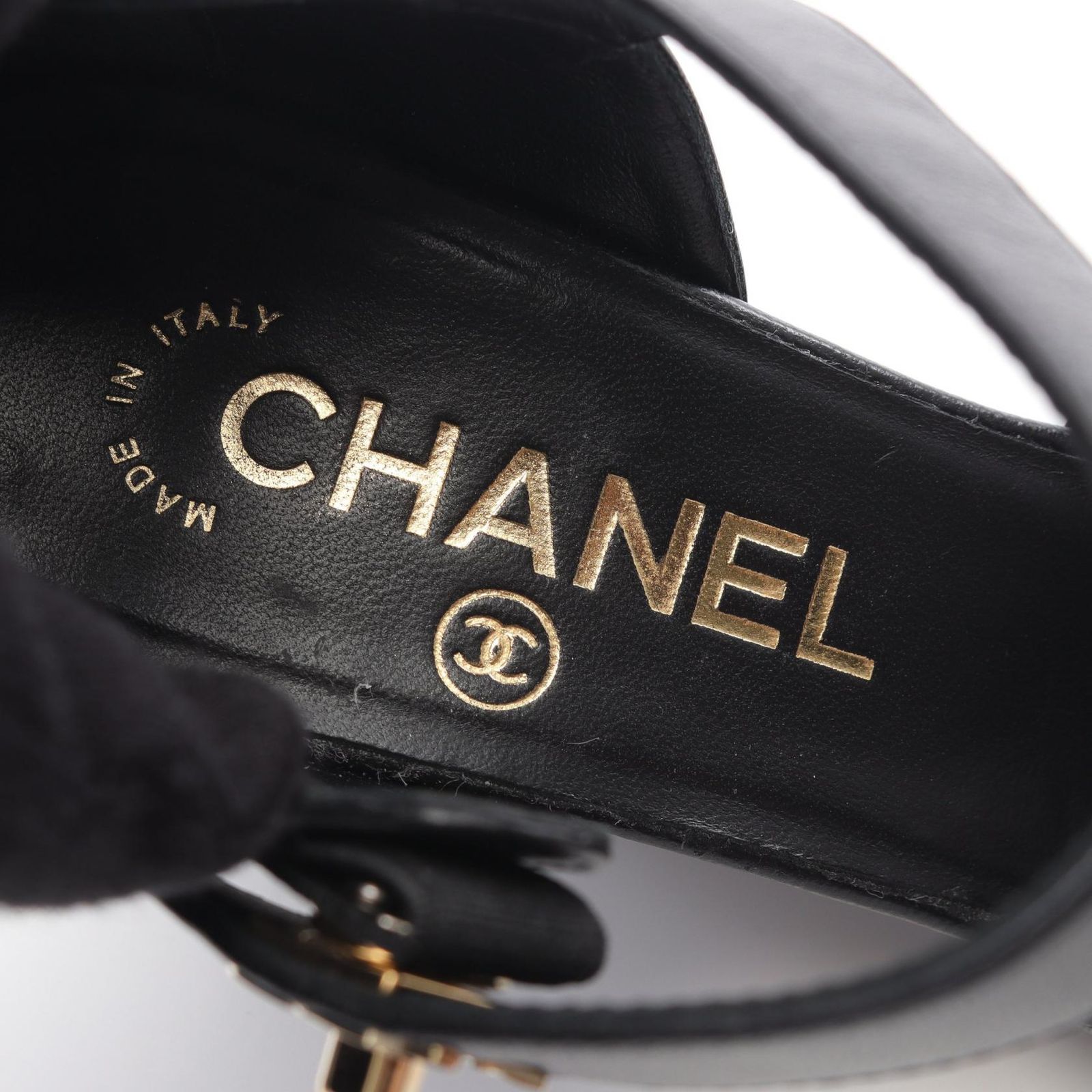シャネル CHANEL パンプス ココマーク G45422 ブラック レザー