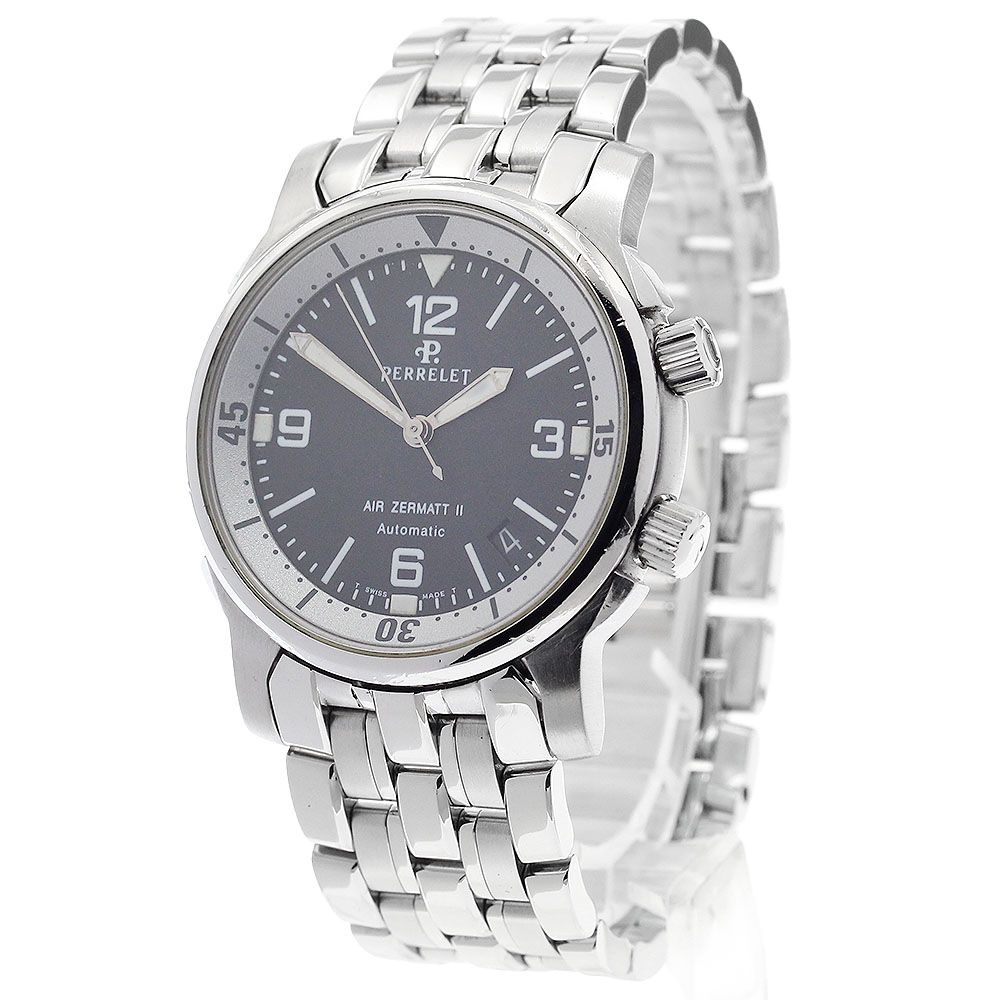 ペルレ PERRELET A211 エアーツェルマット2 デイト 自動巻き メンズ_  