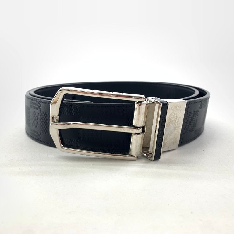 ルイヴィトン M9906 ダミエ サンチュール ベルト ブラック ルイヴィトン M9906 ダミエ サンチュール ベルト メンズ ブランド