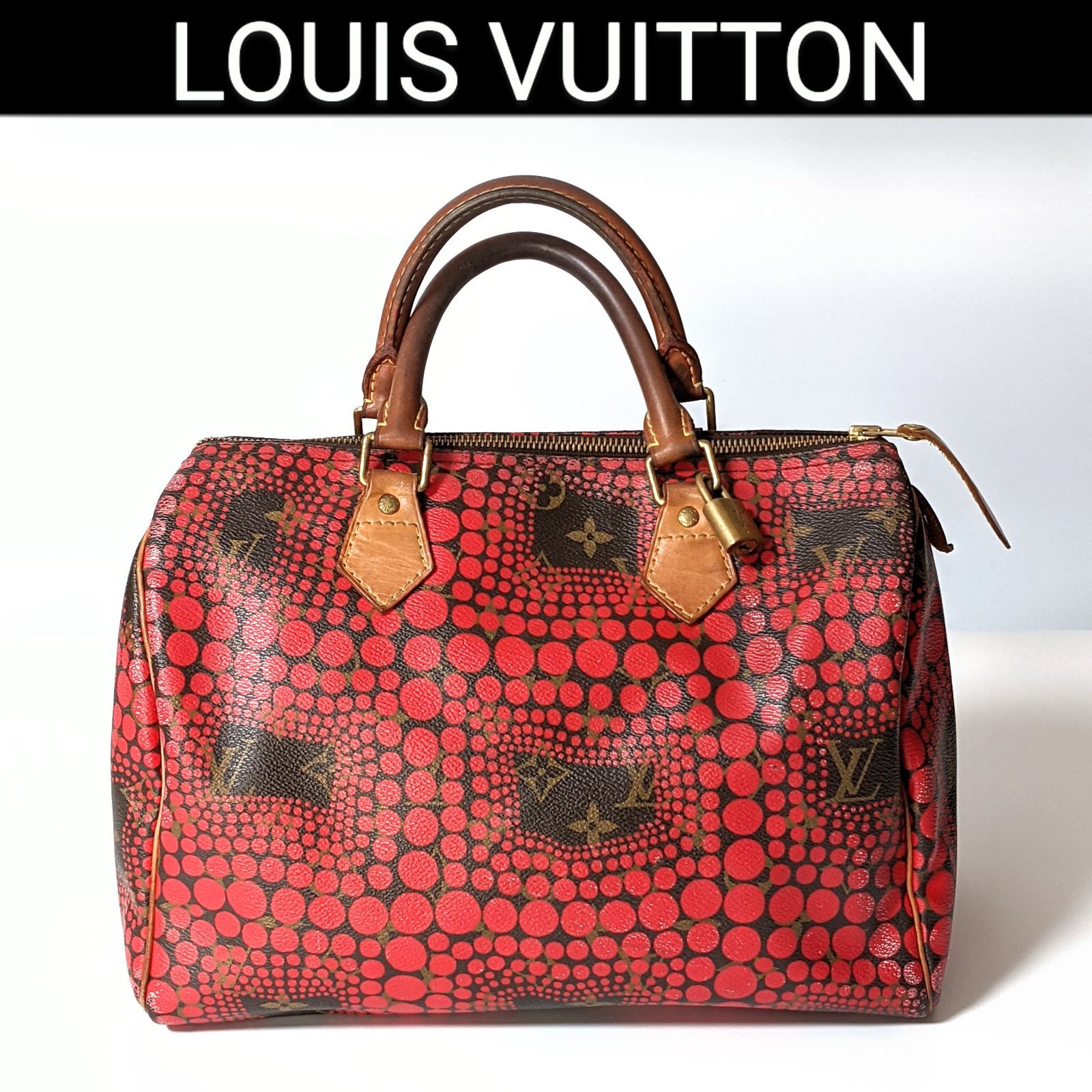 ルイヴィトン M40693 草間彌生コラボ スピーディ30 ミニボストンバッグ