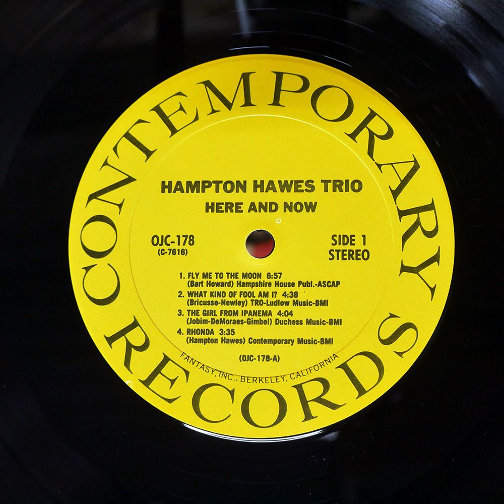 米 US盤 HAMPTON HAWES/HERE AND NOW/OJC OJC178 LP - メルカリ